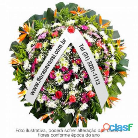 Itaguara MG floricultura entrega coroa de flores fúnebre