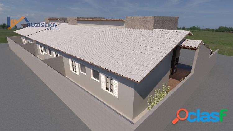 Casa nova com piscina de alvenaria em Itanhaém SP - CA483-F