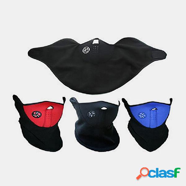 Ciclismo Half Face Máscara Capa Unissex Inverno Quente