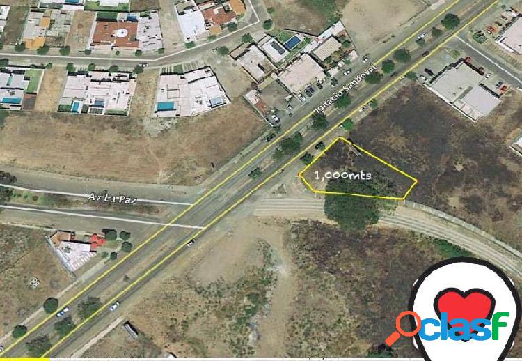 LOTE COMERCIAL EN VENTA EN ESQUINA SOBRE AV. IGNACIO