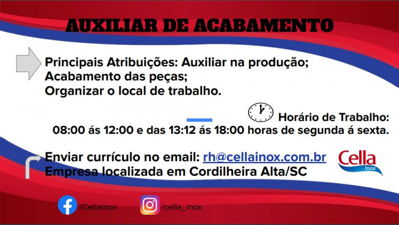 Auxiliar Acabamento