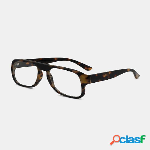 Resina unissex Full Square Frame Tortoiseshell Padrão Frame