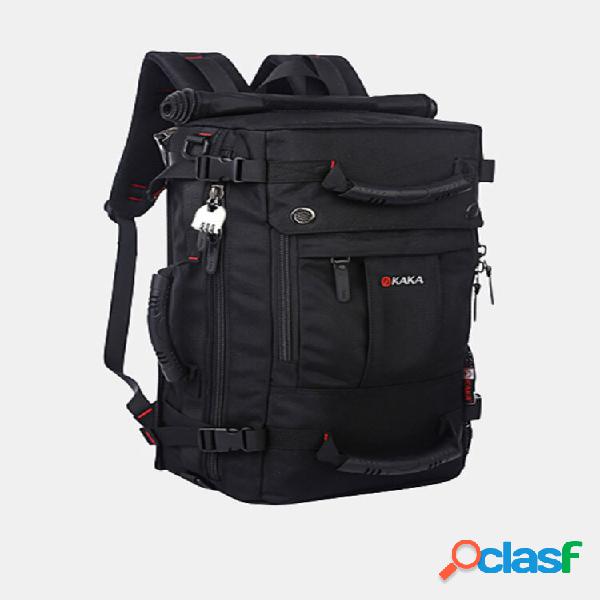 Mochila Masculina de Oxford Bolsa Casual Multifuncional