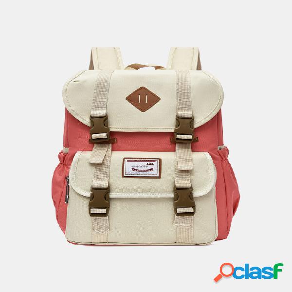 Mochila para mulheres com retalhos de grande capacidade