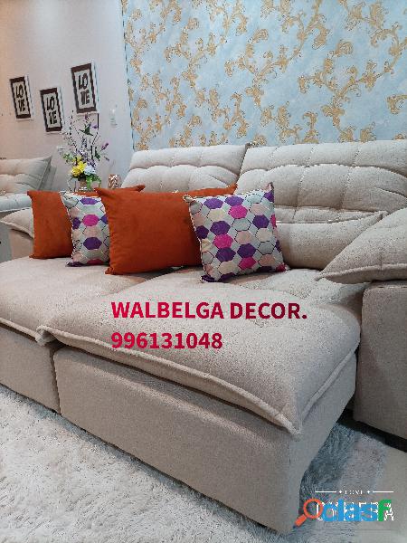 Sofás retrátil e reclinável WALBELGA DECOR