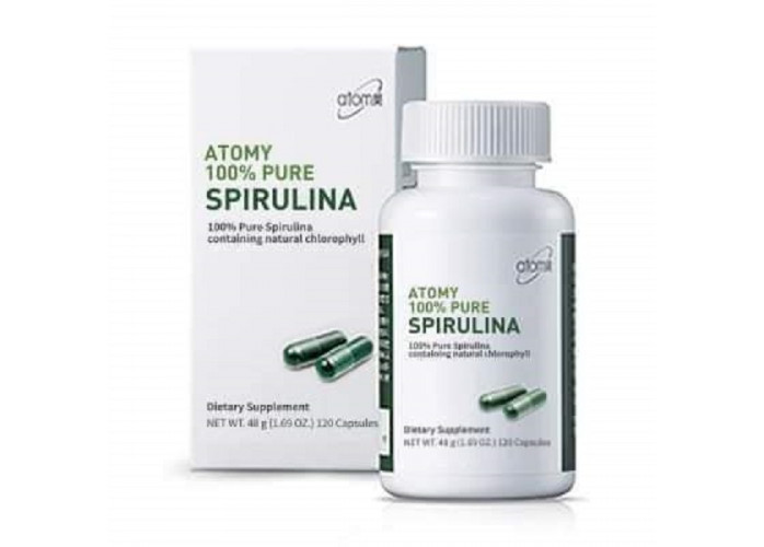 Spirulina - microalga de água doce contendo clorofila