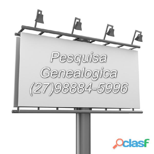 Detetive do passado Genealogia Pesquisas