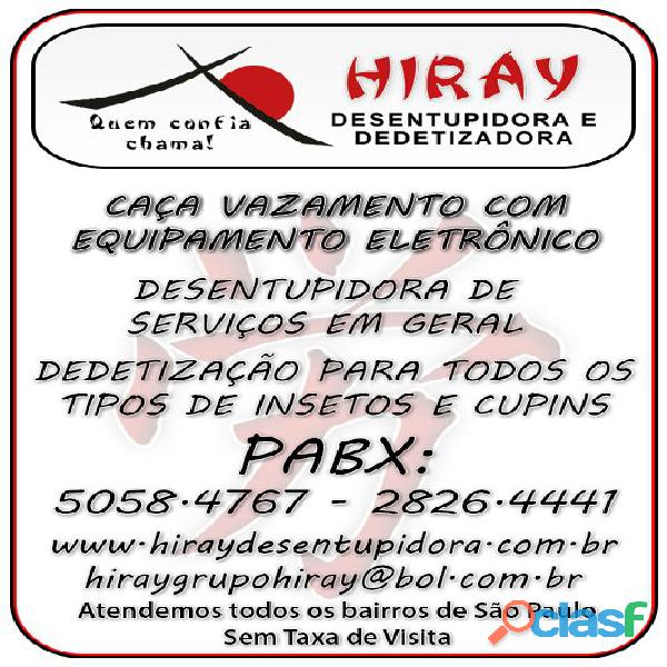 CAÇA VAZAMENTO HIRAY 5058 47 67 JARDIM DA SAÚDE