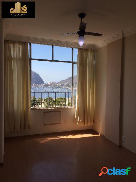 Excelente apartamento conjugado frente Baía de Guanabara