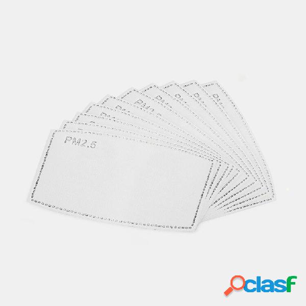 10 PCS / BOX PM2.5 P2 Face Máscara Filtros de Respiração