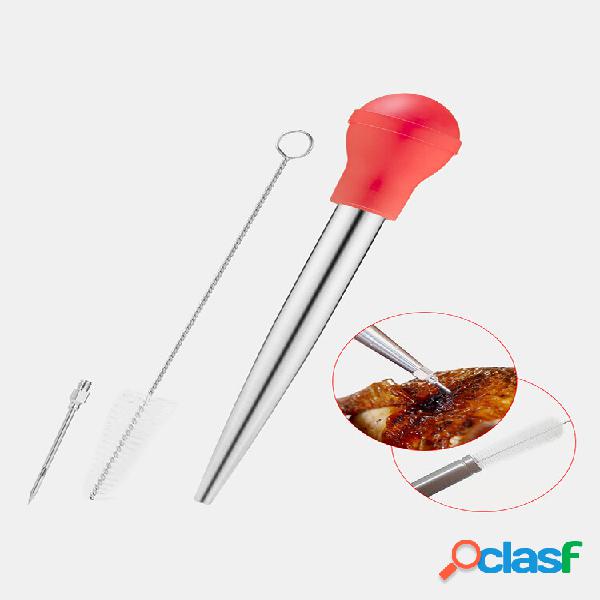 3 unidades bomba de tempero de carne de peru seringas