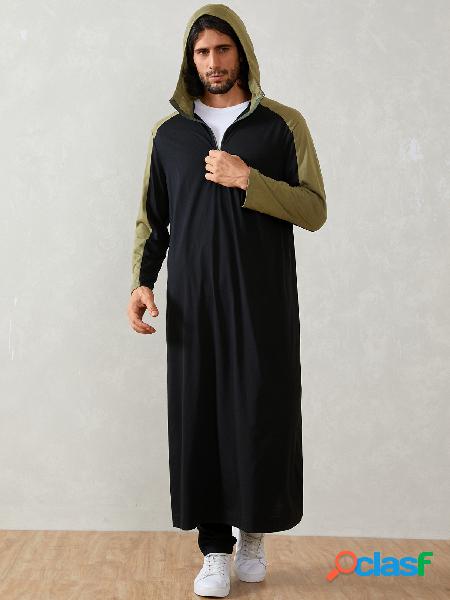 Homem Casual Estilo Étnico Patchwork Longo Comprimento