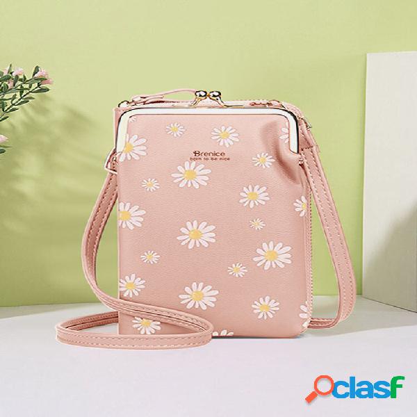 Slots de 13 cartões para mulheres Telefone Bolsa Daisy