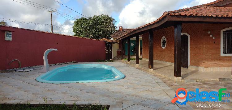 CASA COM PISCINA - TERRENO AMPLO- 450M MAR - GRANDESP-