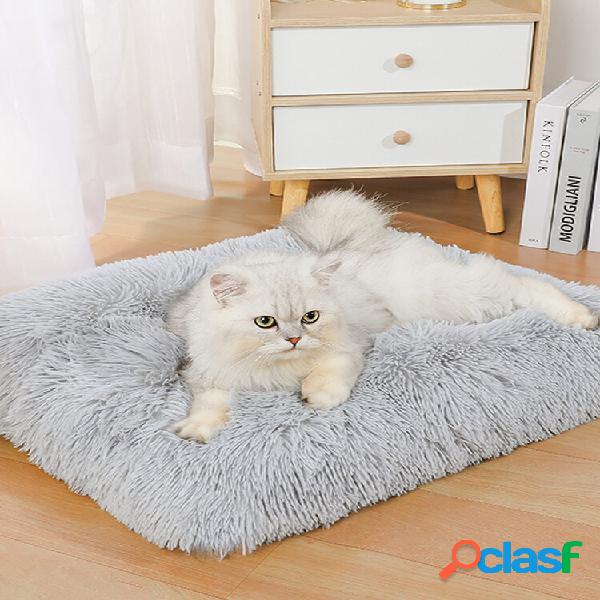 1 PC Tapete de dormir longo de pelúcia para animais de