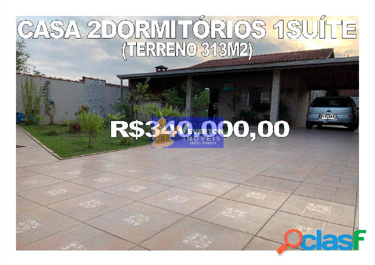 Casa 2dorm. (1suíte) R$340.000,00 em Itanhaém na Weverton