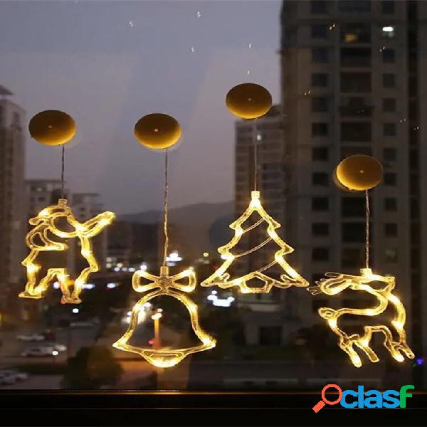 Luzes de ventosa de fio de lâmpada LED de natal estrela da