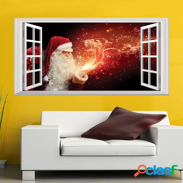 1 Pc Papai Noel Padrão Série de Natal PVC impressão