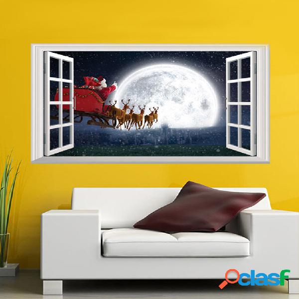 1 Pc Santa Claus Deer Padrão Christmas Series PVC
