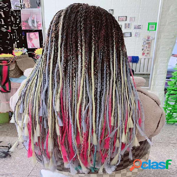 HalloweenColor Gradient Dirty Braids High Temperature Fiber