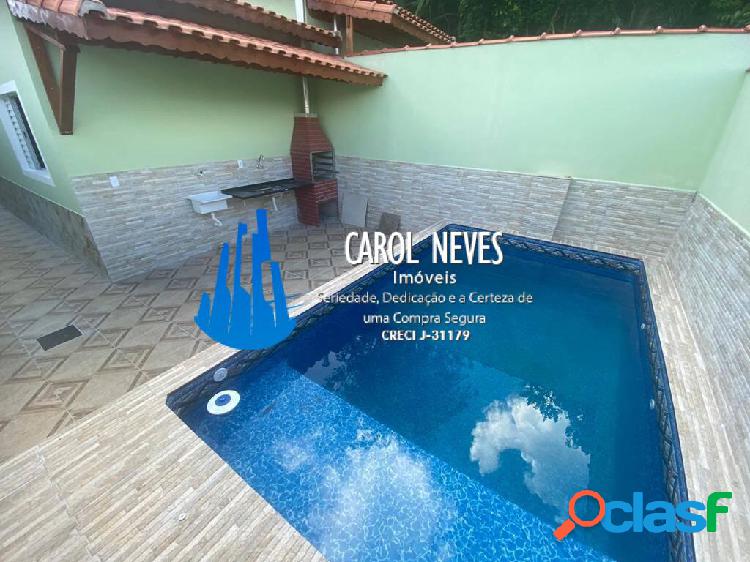 CASA 2 DORMITÓRIOS COM PISCINA FINANCIAMENTO BANCÁRIO
