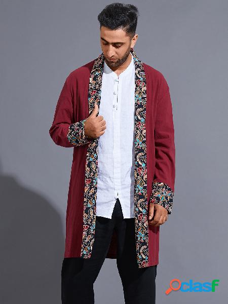Casaco masculino casual outono estilo étnico simples tribal