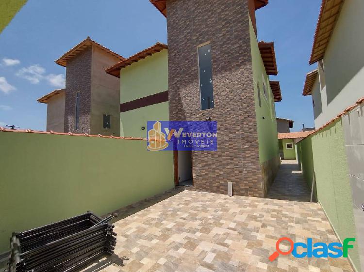 Casa NOVA 2dorm.(1suíte) c/ piscina R$355.000,00 em