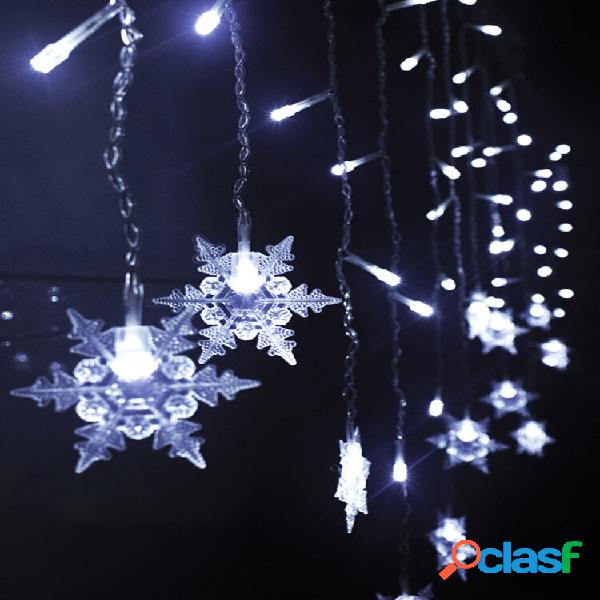 PVC LED Snowflake Chrsitmas String Light Decoração de