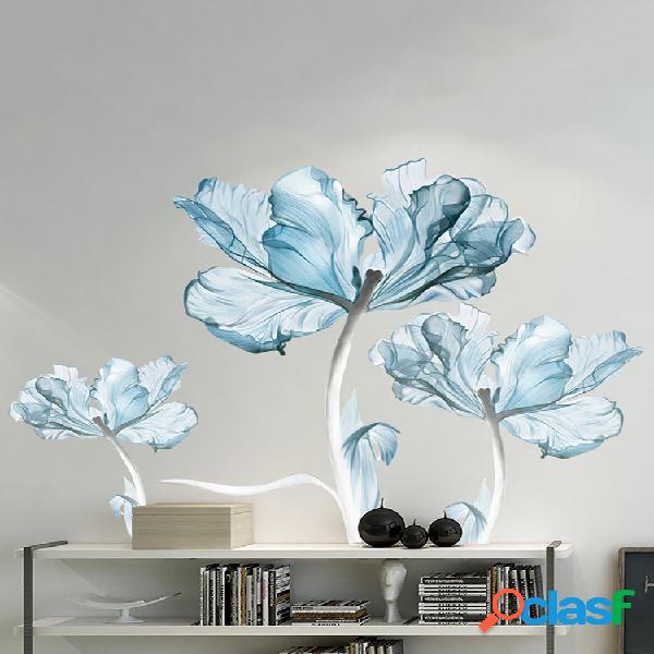 Blue Flower Padrão PVC impressão autoadesiva decoração