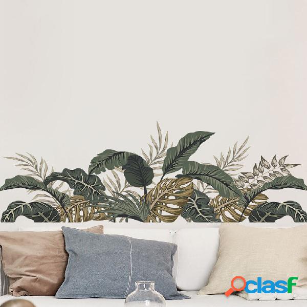 Impressão de PVC de plantas tropicais adesivos de parede