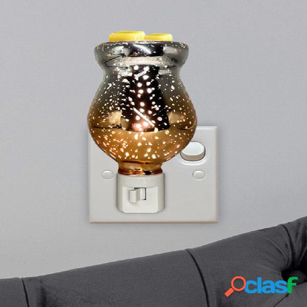 1 Pc Snow Padrão Decoração Candeeiro de parede com velas