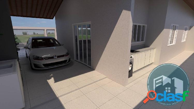 Casa 2 dormitórios com piscina lado praia financiamento