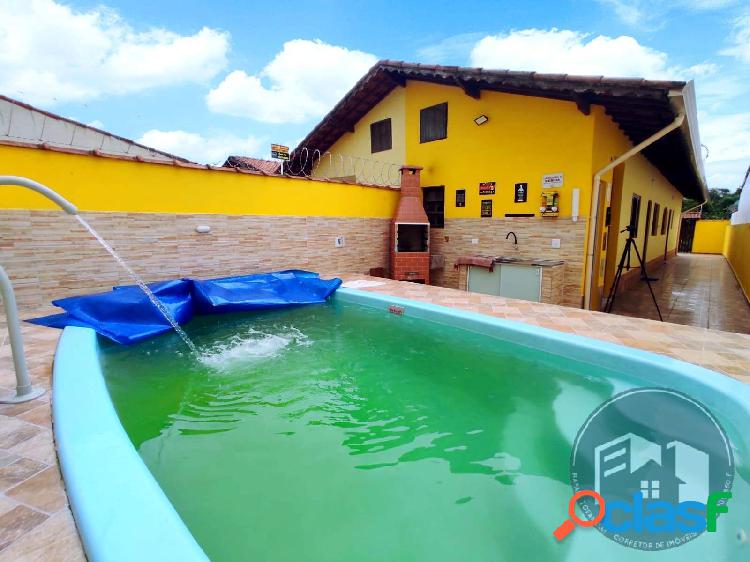 Casa 2 dormitórios piscina financiamento bancário