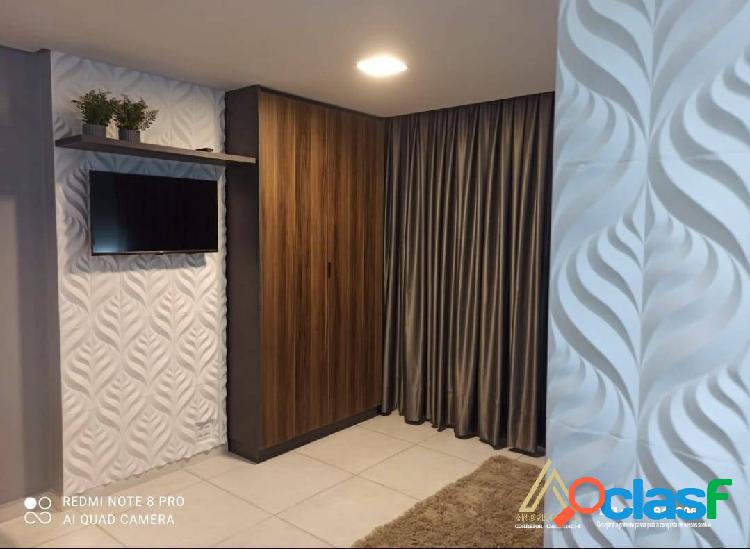 Excelente Flat equipado e decorado em Ponta de Campina (Wind