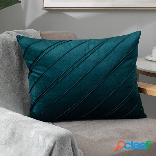 1 PC Velvet Solid Slash Decoração No Quarto Sala Sofá