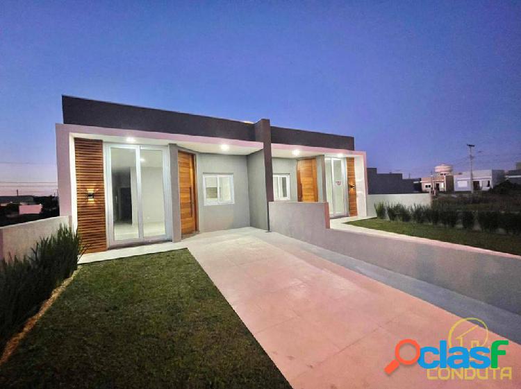 Casa nunca habitada, 2 dormitórios uma suíte, 45m2,