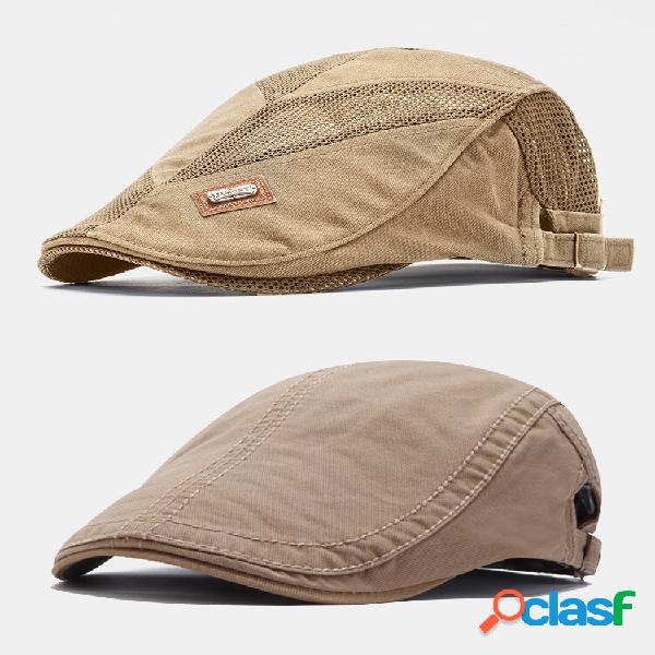 2pcs Homens Algodão Plana Chapéu