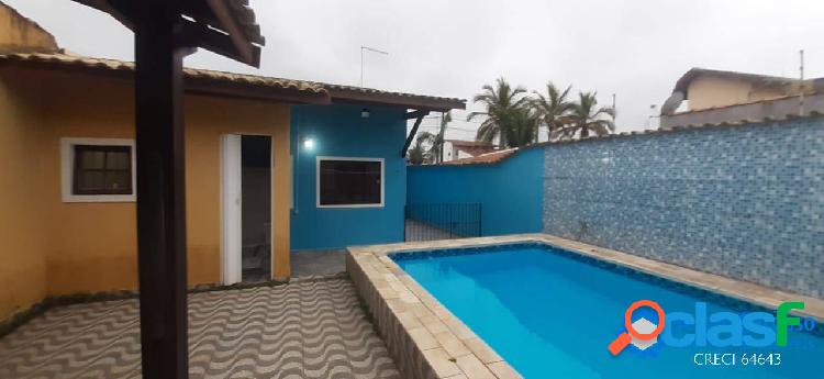 CASA A 200M MAR- PISCINA- 2DORMS-SUITE- CIBRATEL-ITANHAEM-SP