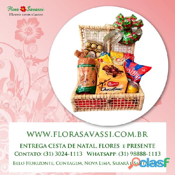 Santa Luzia MG, cestas de natal, cesta natalina flores para