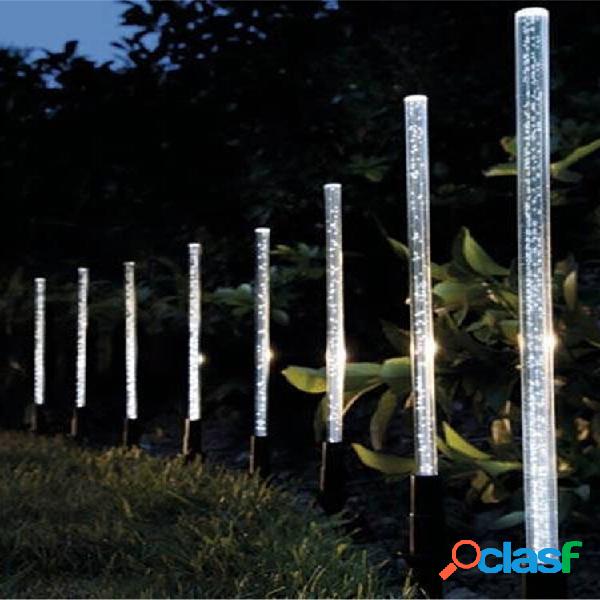 8 PCS Luzes de energia solar Bubble White LED Lâmpada de
