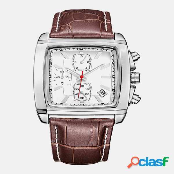 2 Cores Masculino Marca Superior Vintage Watch Ponteiro