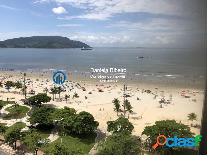 Boqueirão- Frente ao Mar 3 dormts (suíte) 2 vagas