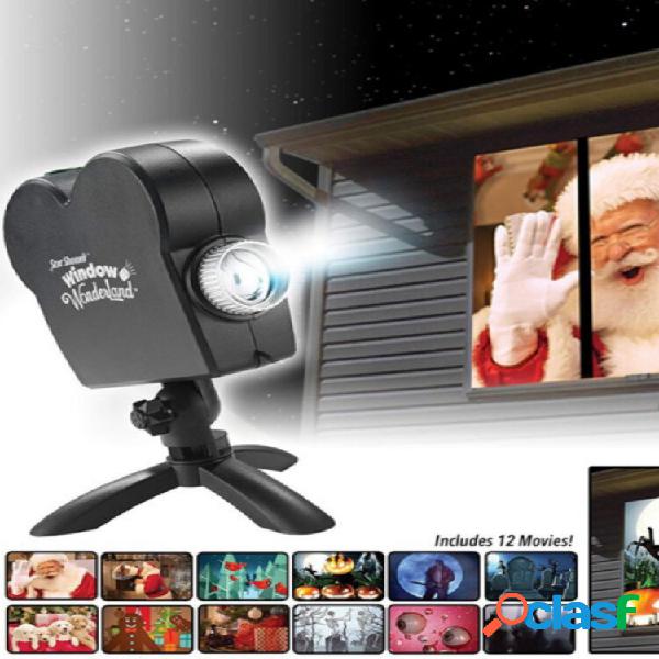 Projetor de Natal Spooky Nights Party Lights 12 Filmes