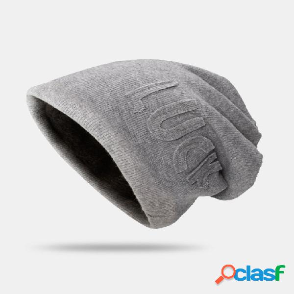Unissex malha Plus Veludo Espessado Cor Sólida Patch Patch