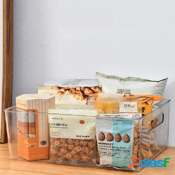 1 PC Transparente Branco Multifuncional Desktop Food Snack