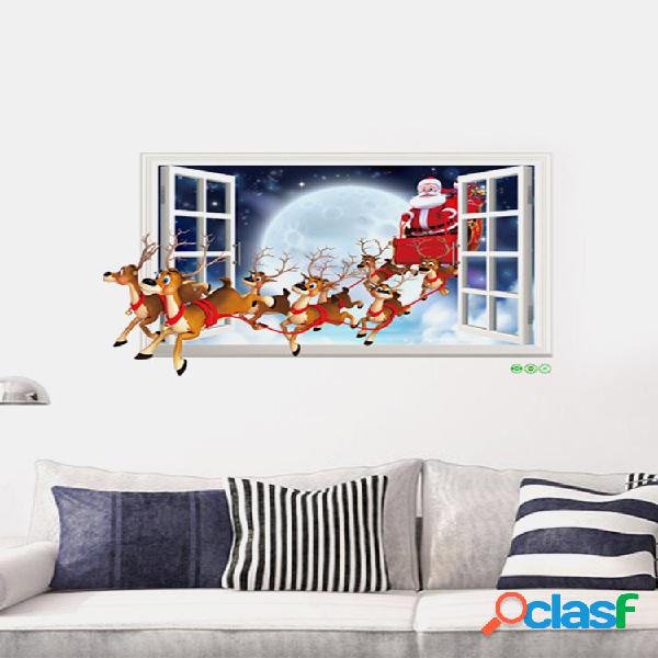 1 Pc Santa Claus Deer Padrão Christmas Series PVC