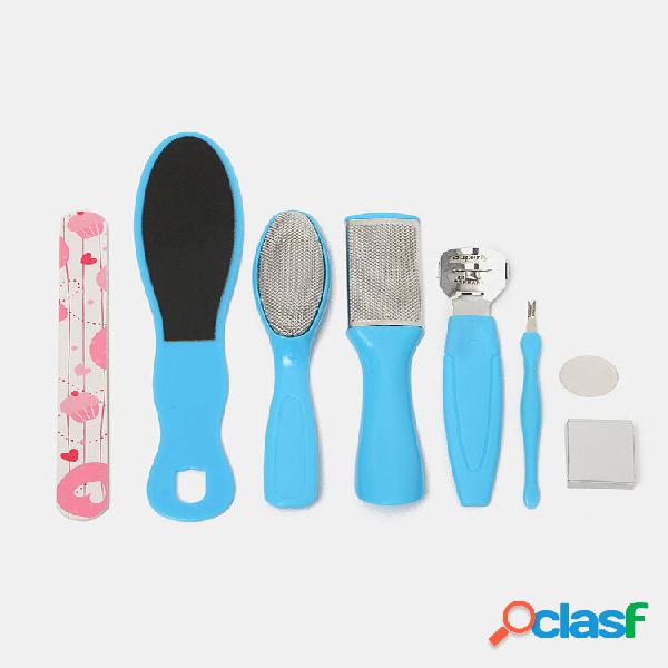 8 unidades de kit de lima para pé raspador conjunto