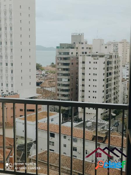 Apartamento 1 dormitório,vista ao mar,Ponta da Praia-Santos