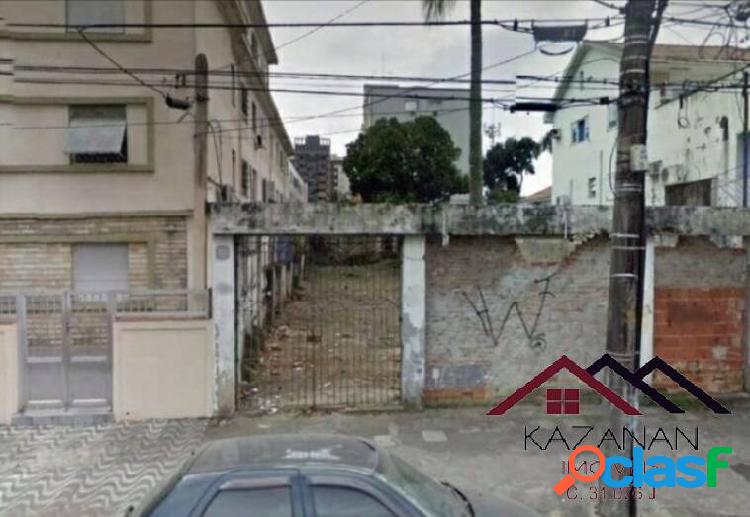 LOTE / TERRENO A VENDA 392 M² - BAIRRO DO EMBARÉ SANTOS SP
