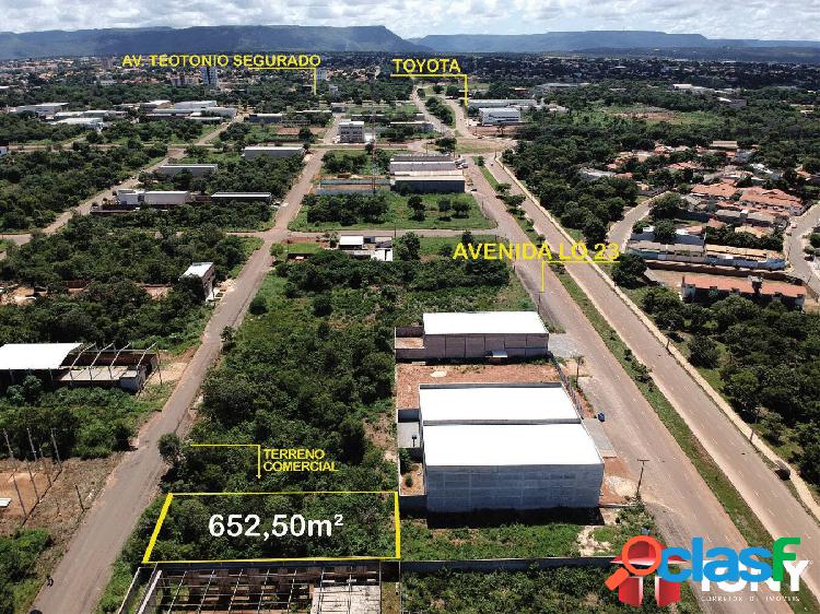 Terreno comercial na quadra 903 sul, atrás da LO-23, 652m²